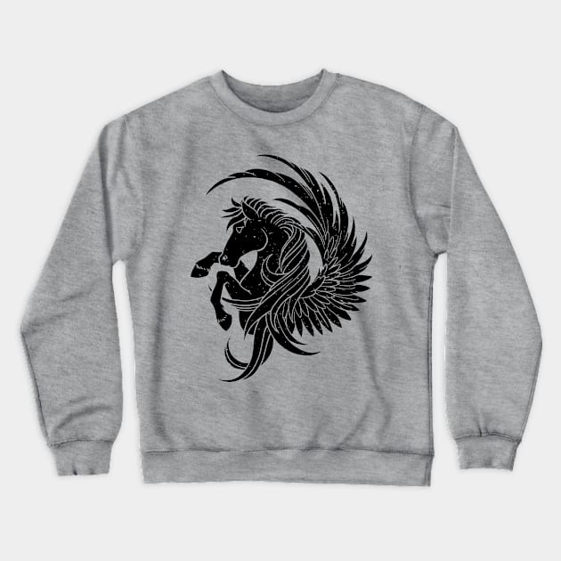 Pegasus Pose Crewneck Sweatshirt by machmigo